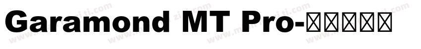 Garamond MT Pro字体转换